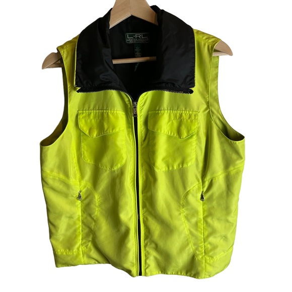 LAUREN RALPH LAUREN ACTIVE WOMEN'S FULL ZIP VEST & ZIP POCKETS SZ LARGE - Picture 1 of 9